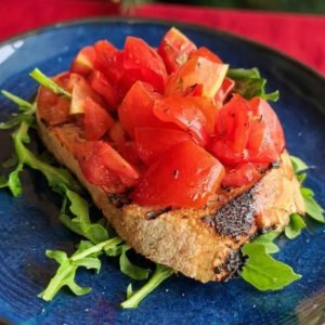 Bruschetta con Pomodorini (4pz)